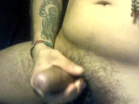 japanese guy masturbating hard lots of spit tanned asian gay porn