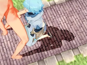 Genshin Impact Yaoi - Tartaglia x Chongyun HardSex - Sissy crossdress Japanese Asian Manga Anime Game Porn Gay japanese coach gay porn