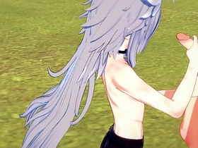 Genshin Impact Yaoi - Razor Handjob and fucked by Diluc - Japanese Asian manga anime game porn gay china gay solo porn