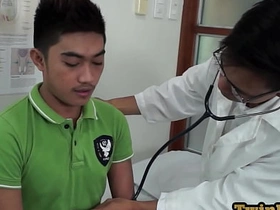 Gay doctor seduces nympho Asian patient in medical room best gay pinoy porn