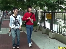 Asian twink cum covered asian cousin gay porn