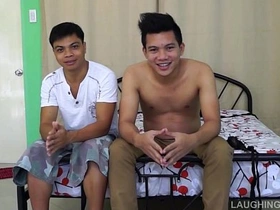 Asian Boy Rolly Gets Tickled and Jizzed On 2017 pinoy gay porn