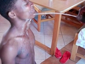 Black african gays on bareback and pissing chinese market gay porn