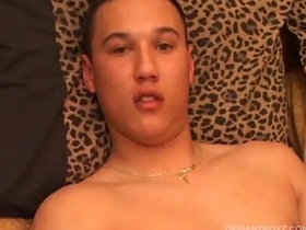 Twink Arik Strips Naked and Strokes Out His Cum gay chinese porn pornhub