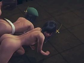 Genshin Impact Yaoi - 2 Venti Dildo and threesome - Sissy crossdress Japanese Asian Manga Anime Game Porn Gay korean gay porn download