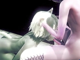 Furry Yaoi - Two cats sex in toilet - Sissy crossdress Japanese Asian Manga Anime Film  Game Porn Gay gay porn sex asian