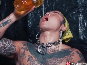 YOSHIKAWASAKIXXX - Asian Yoshi Kawasaki Drinks His Own Pee korean boy cam gay porn